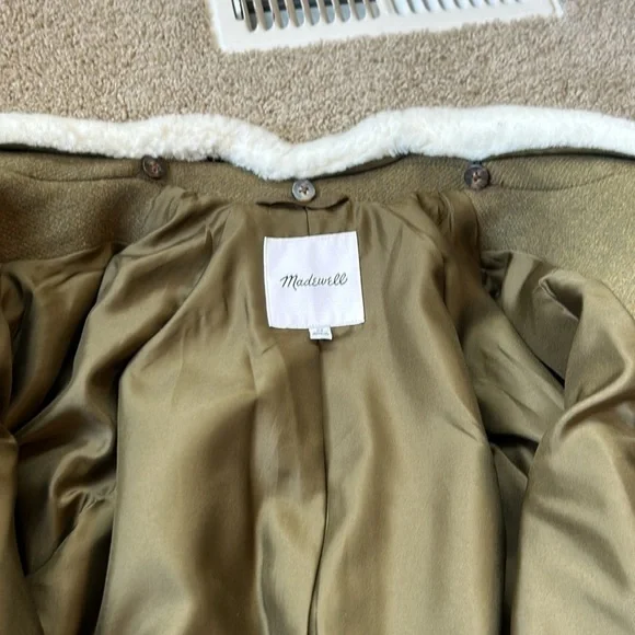 Madewell Eldridge Zip Coat in Insulexe Fabric size XS NWOT - Picture 11 of 16